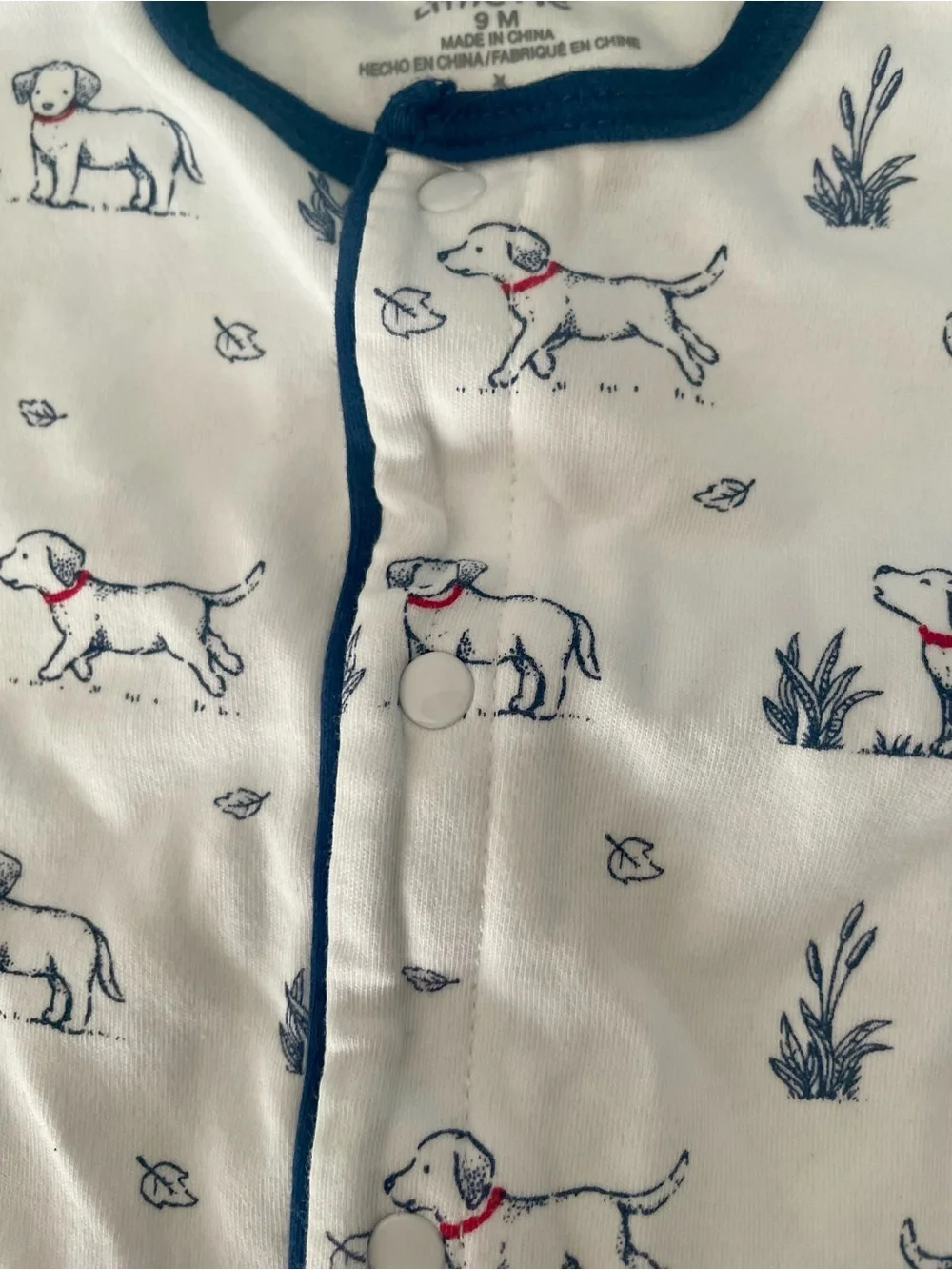 Baby Girls/ Boys Elephant Print Cream & White Sleepwear Set - 3-Pack